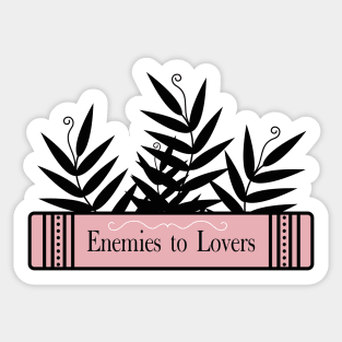 Book girlie | Romance tropes | Enemies to lovers Sticker